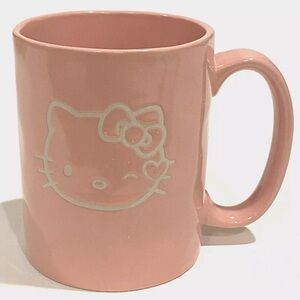 Hello Kitty by Sanrio Pink with White Outline Ceramic Mug 17 oz​​​​